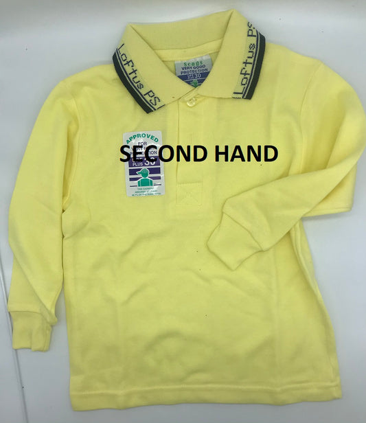 Long Sleeve Polo Yellow