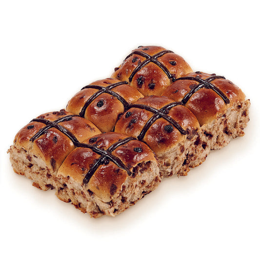 Choc Chip Hot Cross Buns